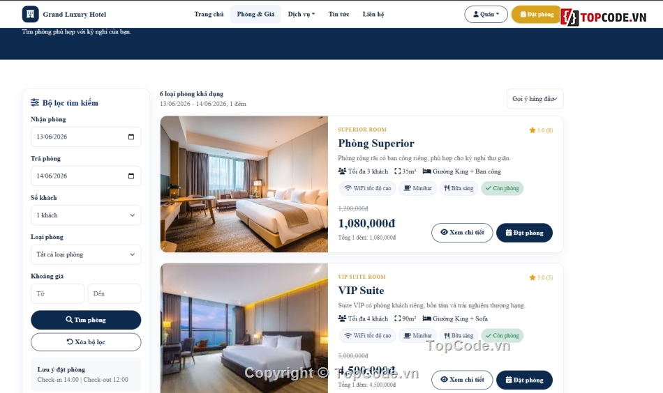đặt phòng khách sạn,web quản lý,quản lý đặt phòng khách sạn